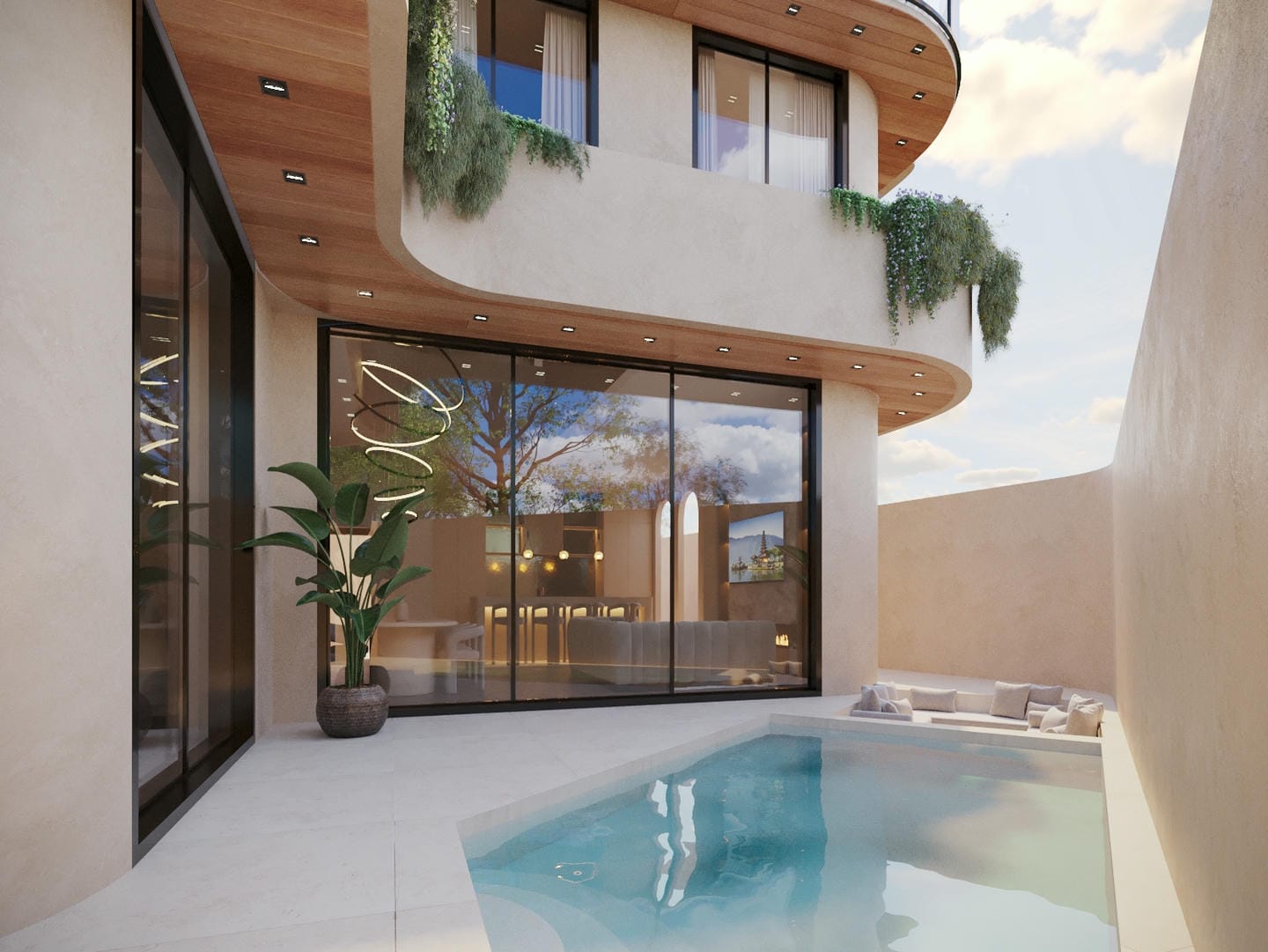 MODERN TROPICAL 3/4BEDROOMS VILLA FOR SALE LEASEHOLD IN ULUWATU BE-2101 